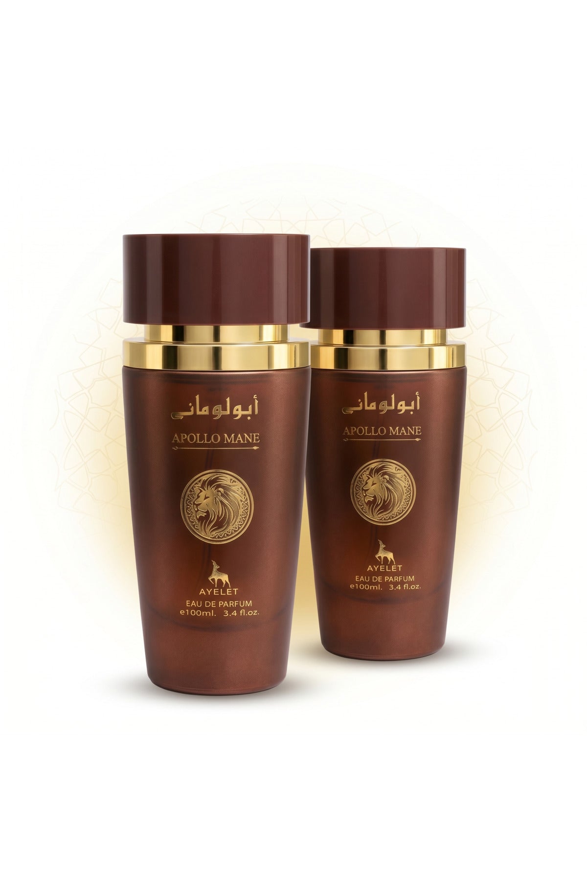 Set of 2 Oriental Perfumes for Men - Apollo Mane Brown 100ML - EDP