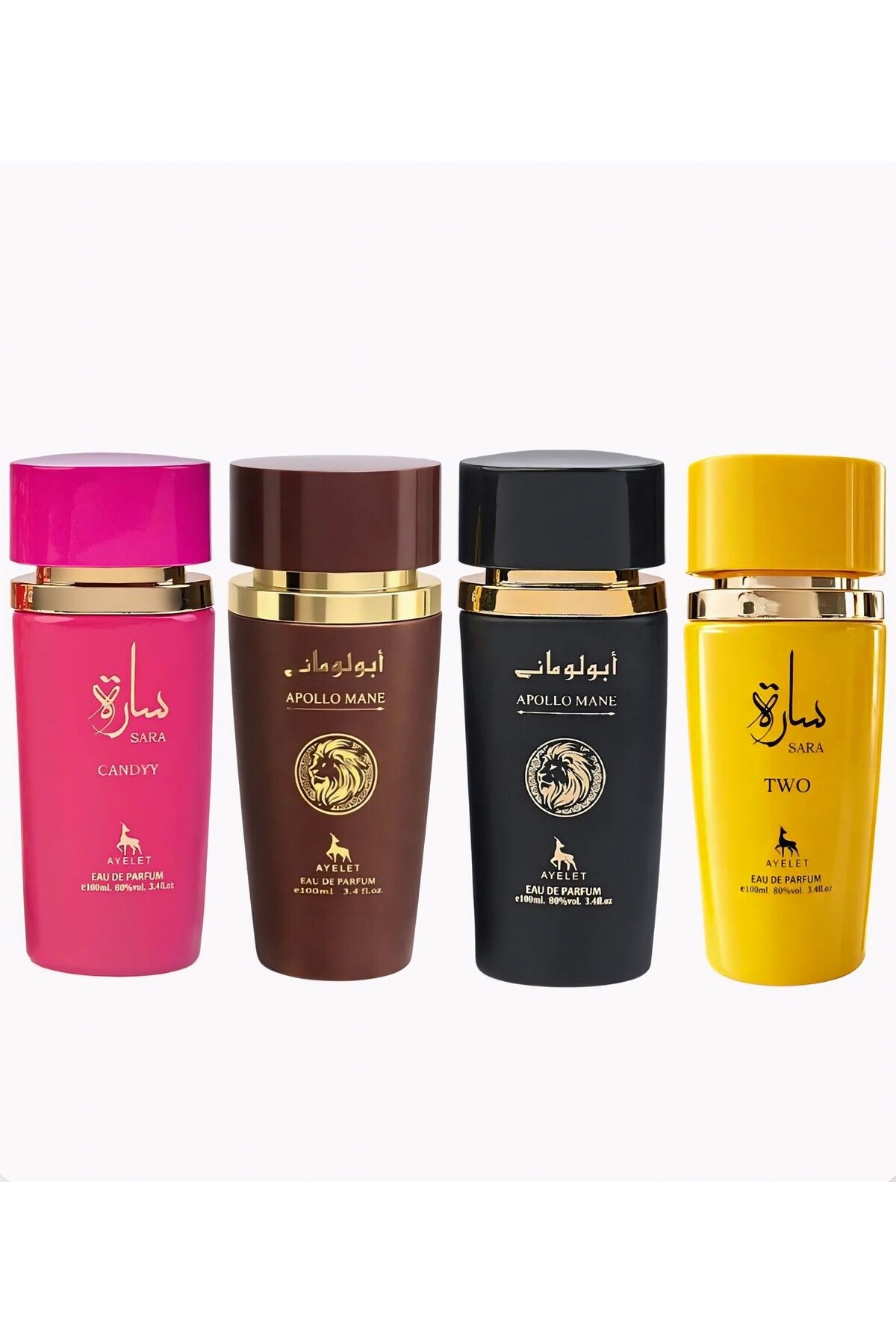 Set of 4 Oriental Perfumes 100 ML 2x Men 2x Women