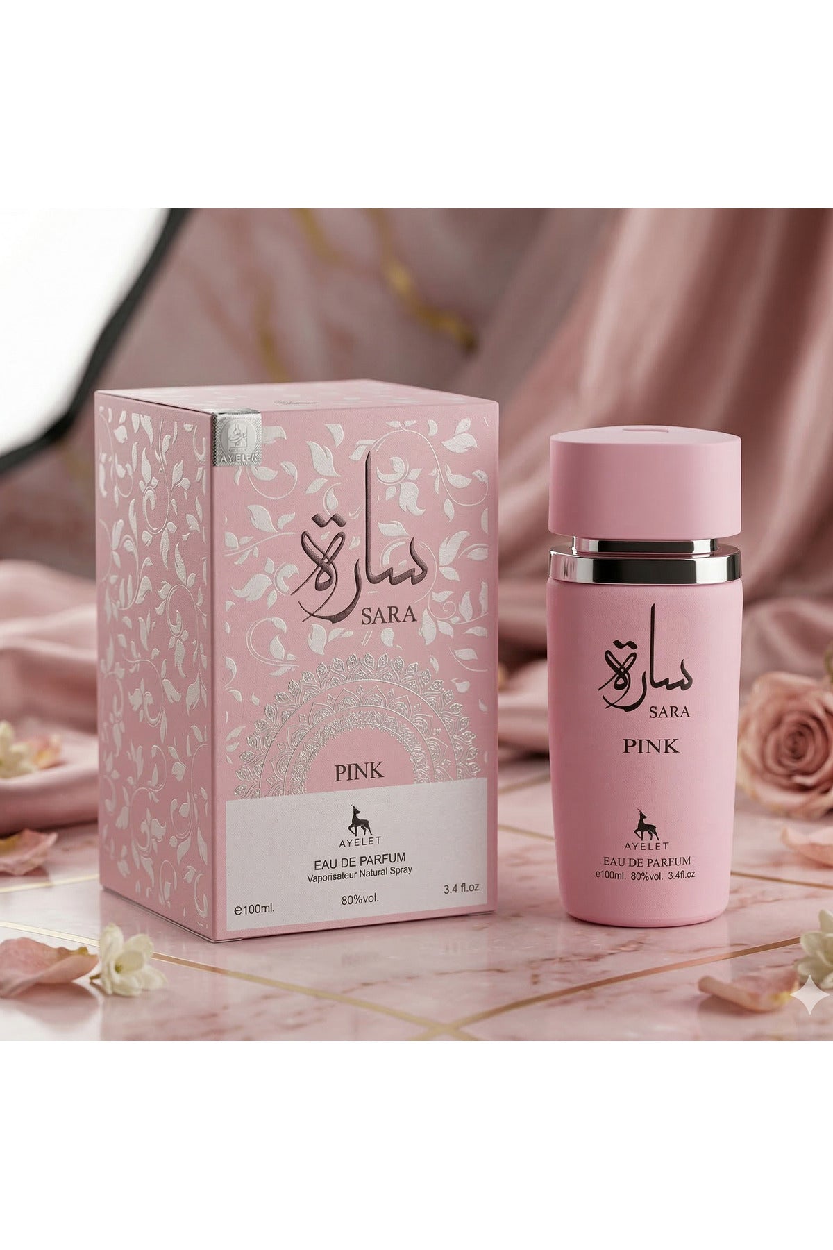 Set of 3 Oriental Perfumes for Women100ML - Sara Pink + Sara White + Sara Candy