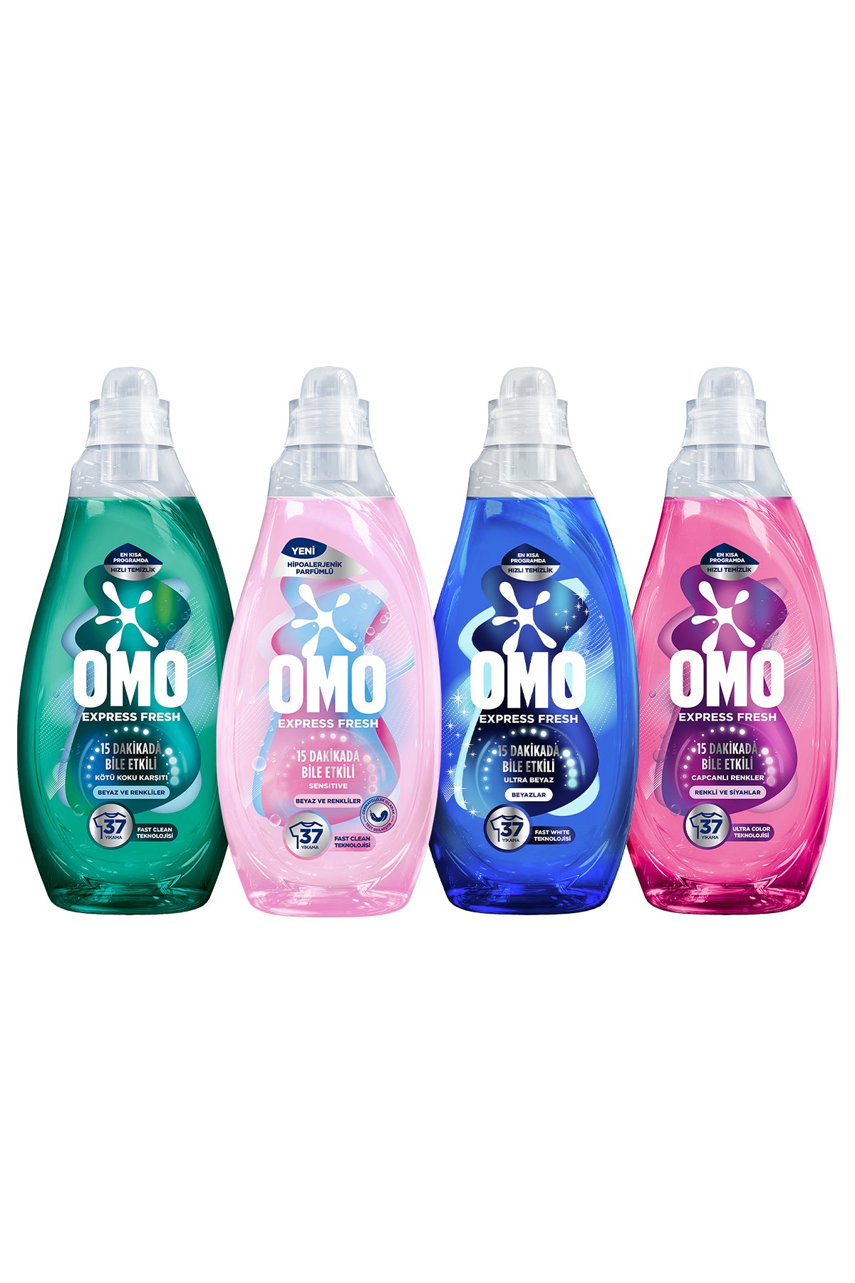 Express Fresh Sensitive Liquid Laundry Detergent Set 1480 ml x4
