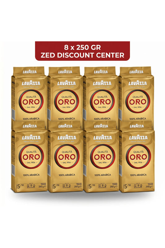 Qualità Oro 100% Arabica Ground Coffee, Medium Roast, 8-Pack (8x250g)
