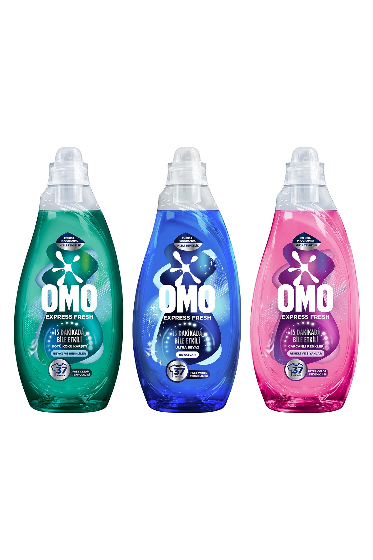 Express Fresh Liquid Detergent 1480 ml Ultra White x1 Colored and Black x1 Odor Remover x1