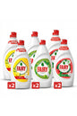 Liquid Dishwashing 6 x 750ml ALL PACK. Lemon - Apple - Pomegranate