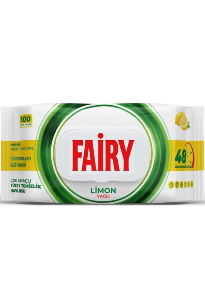 Surface Cleaning Towel Lemon Oil and Active Oxygen x4 pack (100 Wipes - Total 400 Sheets)