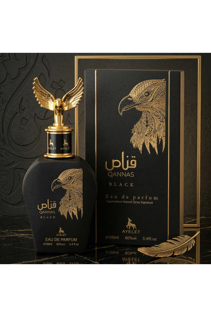 Set of 5 Oriental Perfumes (3xMan + 2xWoman) - Taseer + Sarah + Eclat + Antarctic Pink + Qannas Black