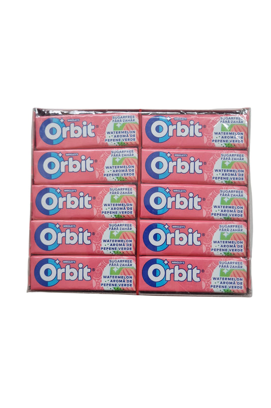 ORBIT WATERMELON - Watermelon Flavored Chewing Gum, 30 packs x 14 gr