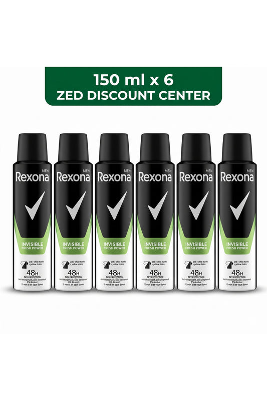 Men Invisible Fresh Power 48H - 150ml x6