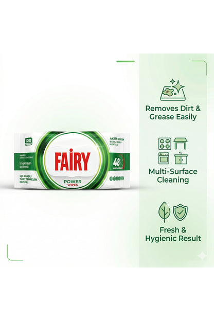 Surface Cleaning Power Wipes x4 Pack (Total 400 Wipes)