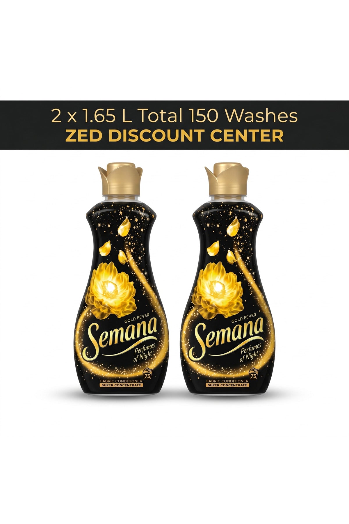 Gold Fever Fabric Conditioner 2x 1.65L (75 Washes x2)