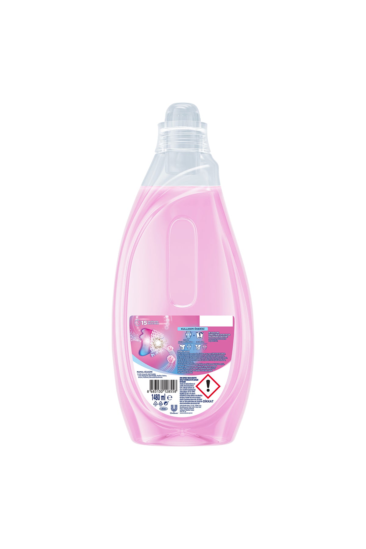Express Fresh Sensitive Liquid Laundry Detergent for Whites and Colors 1480ml x3