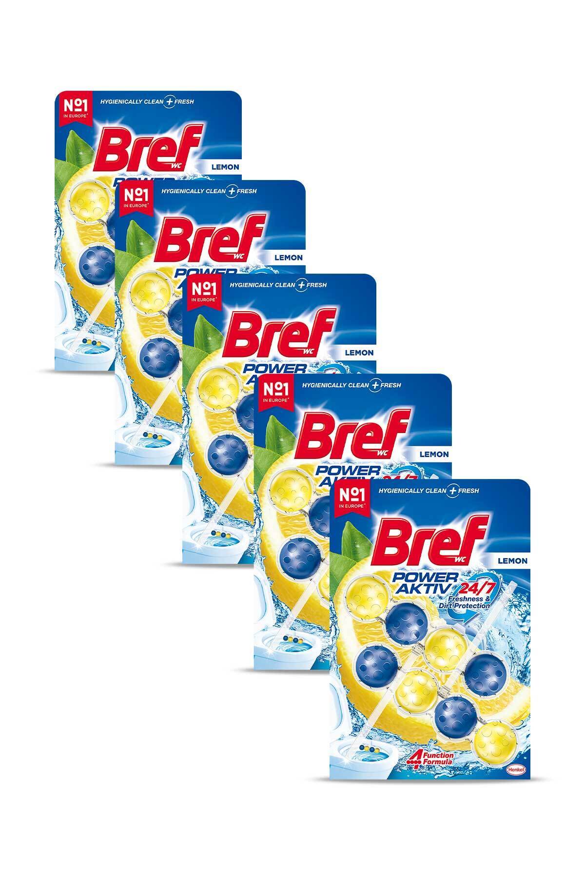 Power Aktiv Solid Toilet Block Lemon Double x5 Pack