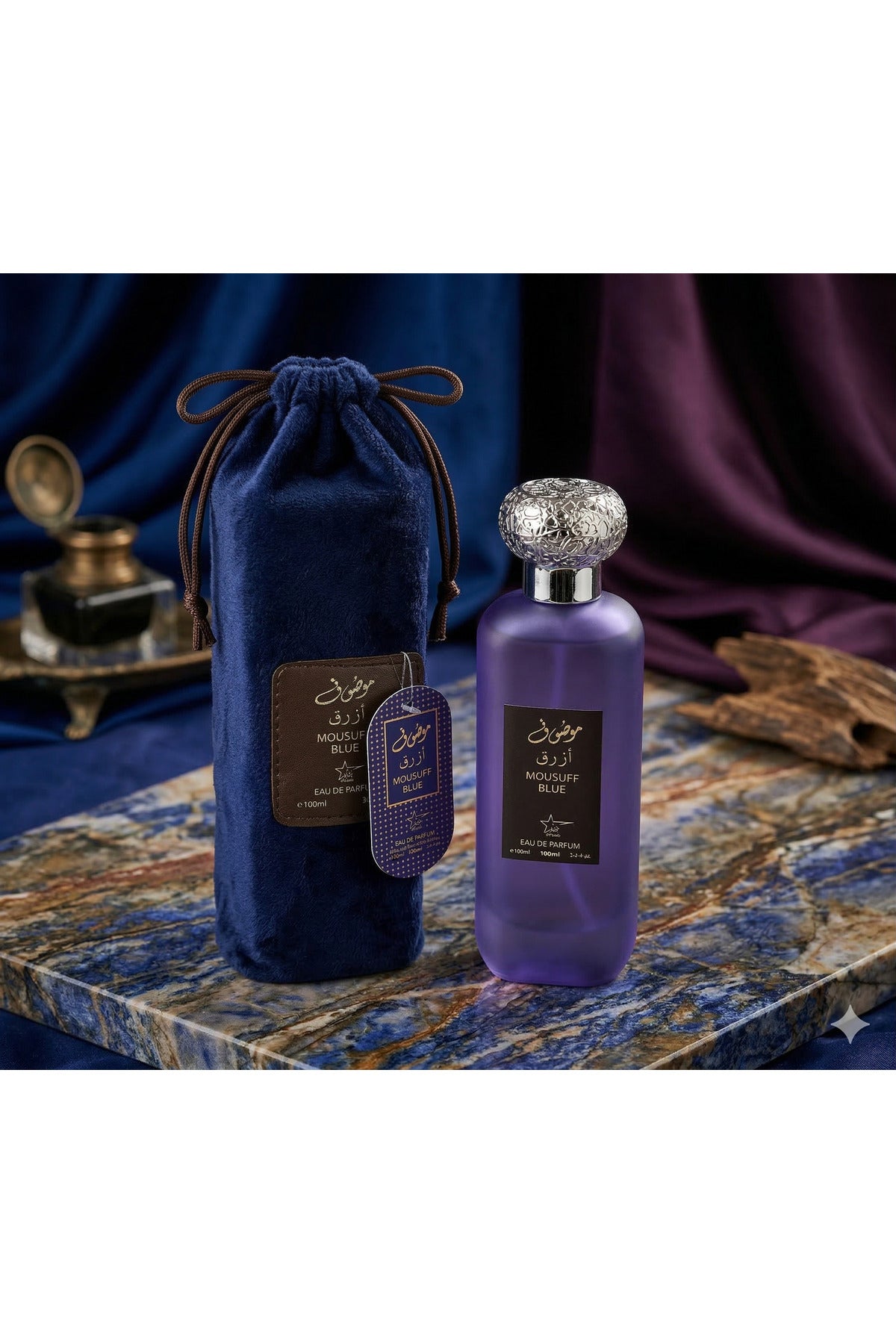 Set of 4 Oriental Perfumes (2xWoman + 2xMan) 100ML - Mousuff Pink + Antarctic Pink + Antarctic Blue + Mousuff Blue