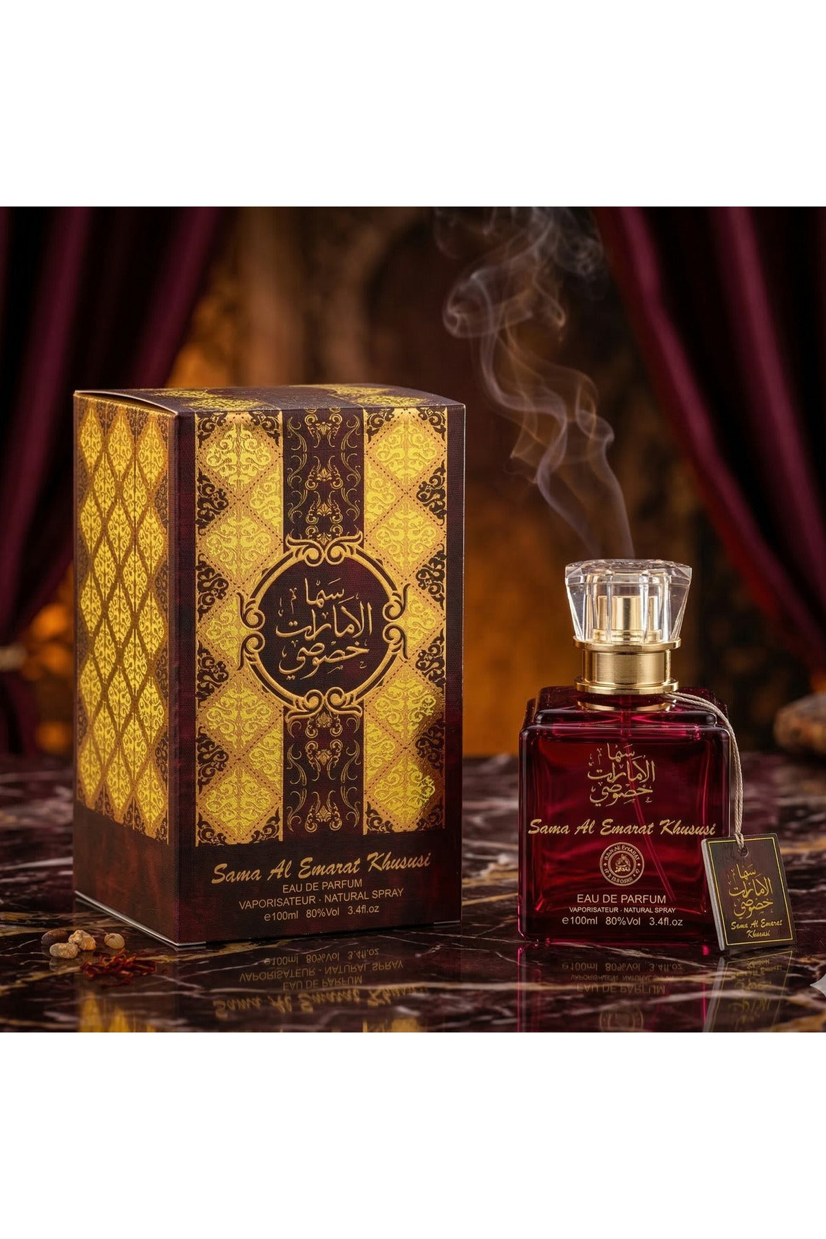 Set of 5 Oriental Women Perfumes 100ML - Sara White + Aliya + Dubai Chocolate + Sama Emarat Khususi + Mufamarah