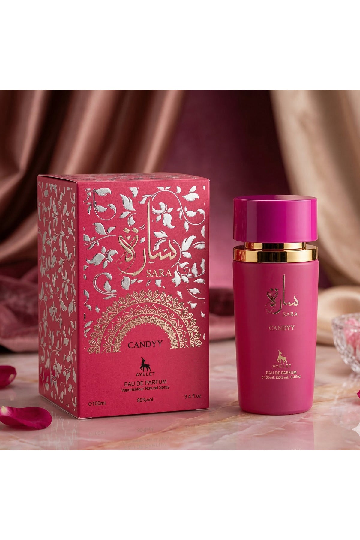 Set of 3 Oriental Perfumes for Women100ML - Sara Pink + Sara White + Sara Candy
