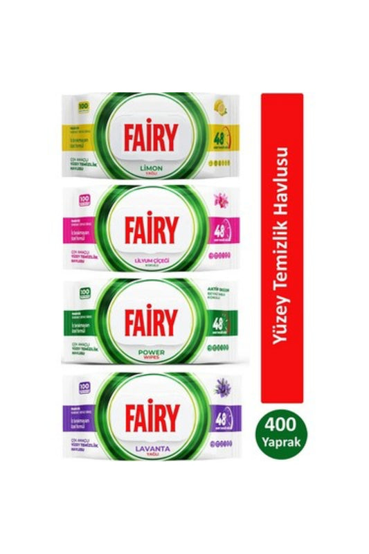 Surface Cleaning Wipes, Mixed Pack, 4 x 100 wipes