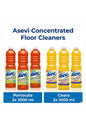 Orange Floor Cleaner 1L X3 + Floor Wax Solution 1L X3