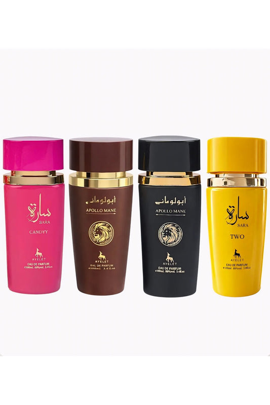 Set of 4 Oriental Perfumes 100 ML 2x Men 2x Women
