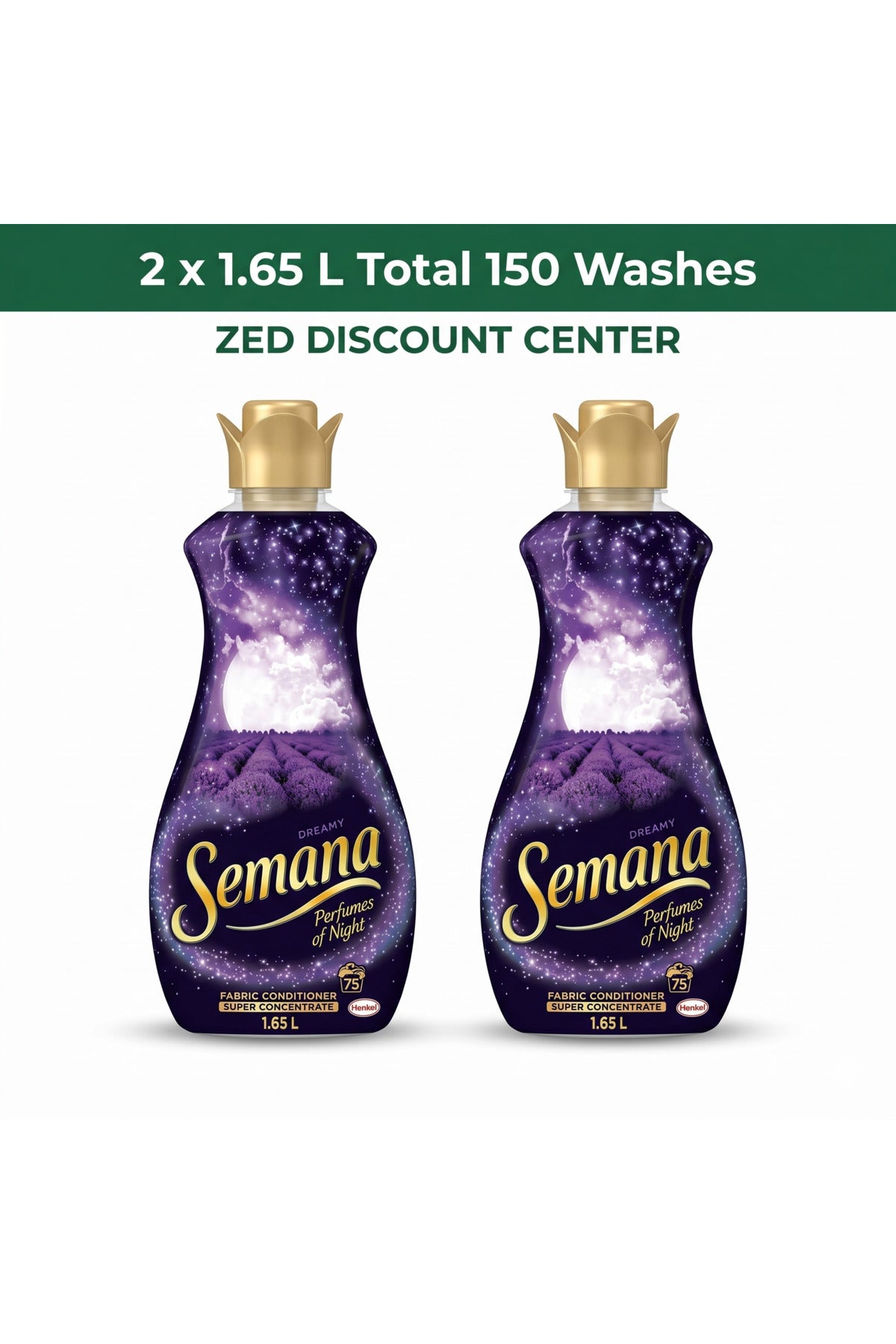 Dreamy Fabric Conditioner 2x 1.65L (75 Washes x2)