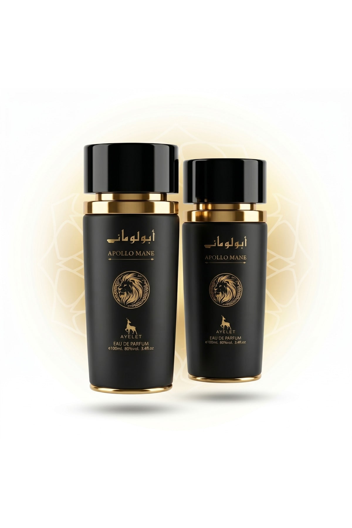 Set of 2 Oriental Perfumes for Men - Apollo Mane Black 100ML - EDP