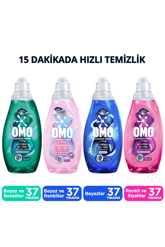 Express Fresh Sensitive Liquid Laundry Detergent Set 1480 ml x4